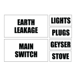 Electrical Naming Stickers