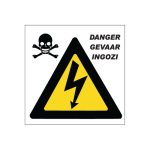 Electrical Shock Damper Sign
