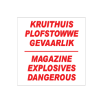 Explosive Magazine Sign