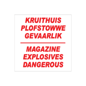 Explosive Magazine Sign