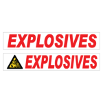 Explosives Sign
