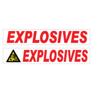 Explosives Sign