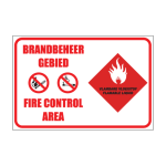 Fire Control Area Sign