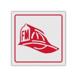 Fire Marshall reflective safety sign (FB10REF)