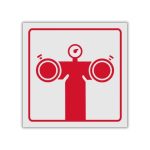 Fire pump connection reflective safety sign (FB08REF)