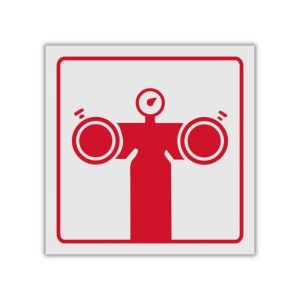 Fire pump connection reflective safety sign (FB08REF)