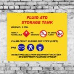Fluid ATD Storage Tank Sign