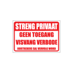 Geen Visvang Sign