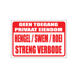 Hengel / Swem Verbode Sign