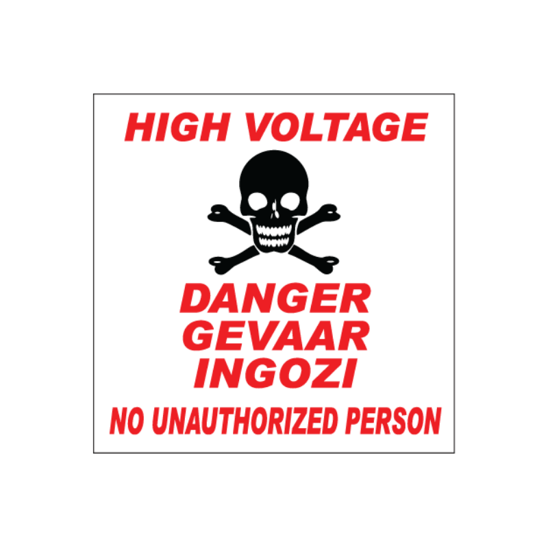 High Voltage Danger Business Sign High Voltage Danger Sign