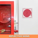 Hose Reel reflective safety sign (FB03REF)