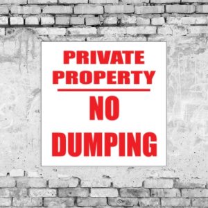 No Dumping Sign