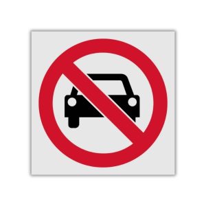 No Entry for Vehicles reflective safety sign (PV16REF)