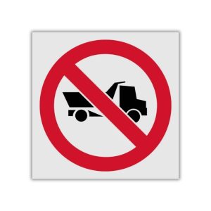 No Entry for heavy trucks reflective safety sign (PV15REF)