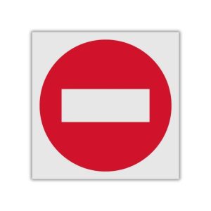 No Entry reflective safety sign (PV06REF)