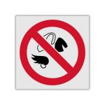 No Loose clothing etc reflective safety sign (PV12REF)