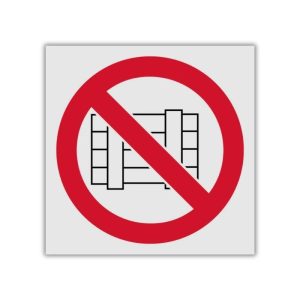 No Stacking or Obstructing reflective safety sign (PV14REF)