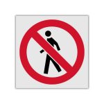 No thoroughfare reflective safety sign (PV03REF)