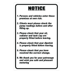 Notice Garage English Sign