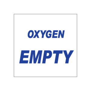 Oxygen Empty Sign