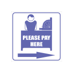 Pay Here Sign