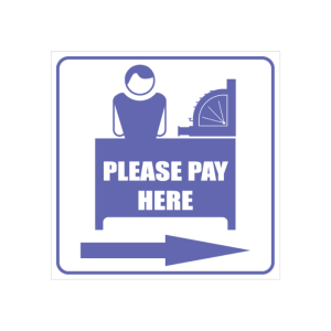 Pay Here Sign