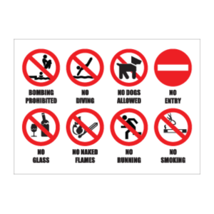 Pool Rules Info Sign