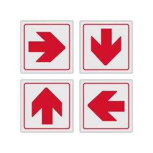 Red Arrow reflective safety sign (FB01REF)