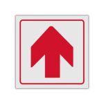 Red Up reflective safety sign (FB01REF)