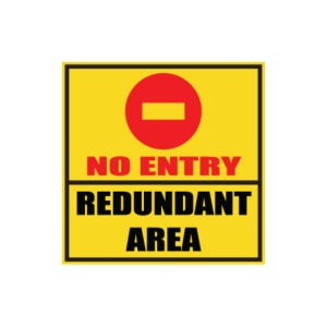 Redundant Area Sign