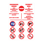 Security Area Rules Sign