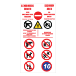 Security Area Sign