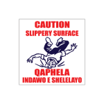 Slippery Surface Sign