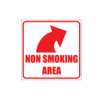 Smoking Area Direction Sign
