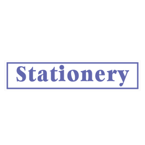 Stationery Sign
