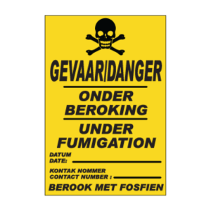 Under Fumigation Sign
