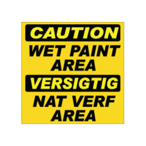 Wet Paint Area Sign