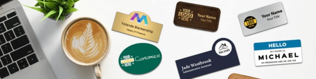 custom printed name badges