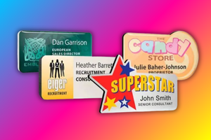 custom printed name badges