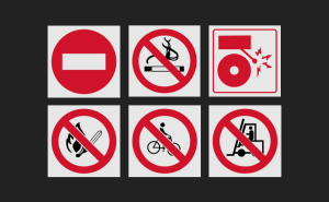 reflective safety signs