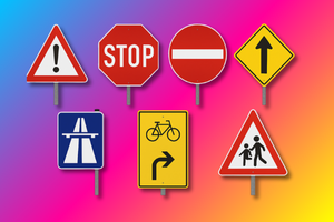 road signs and boards