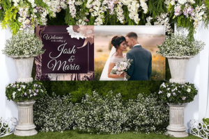 wedding classic fabric banners