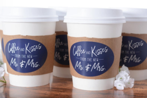 wedding coffee cup sleeves