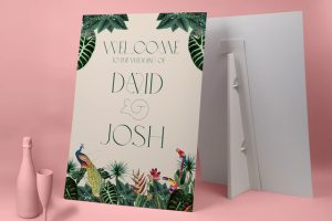 wedding table strut cards