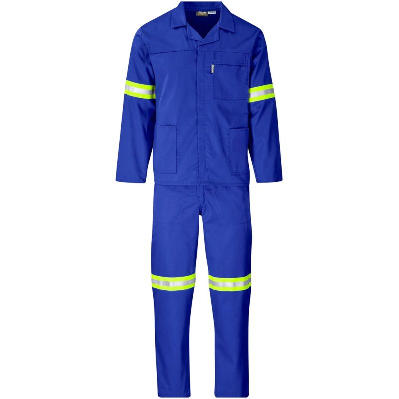 ROYAL BLUE Trade Polycotton Conti Suit - Reflective Arms