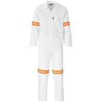 WHITE Trade Polycotton Conti - Suit Reflective Arms