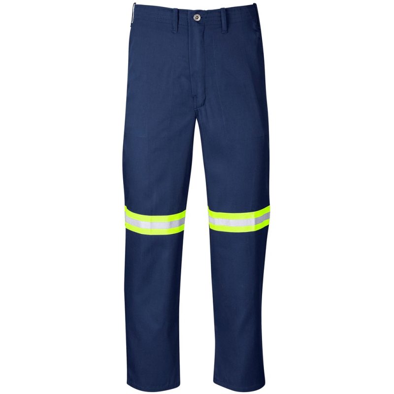 NAVY Trade Polycotton Pants - Reflective Legs - Yellow Tape