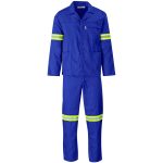 ROYAL BLUE Safety Polycotton Boiler Suit