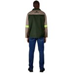 Site Premium Two-Tone Polycotton Jacket - Reflective Arms - Yellow Tape