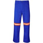 ROYAL BLUE Artisan Premium 100% Cotton Pants - Reflective Legs - Orange Tape